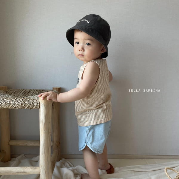 BELLA BAMBINA - Korean Children Fashion - #Kfashion4kids - Bebe River Stripes Sleeveless Tee - 6