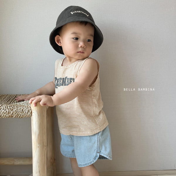 BELLA BAMBINA - Korean Children Fashion - #Kfashion4kids - Bebe River Stripes Sleeveless Tee - 7