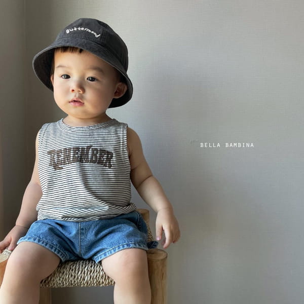 BELLA BAMBINA - Korean Children Fashion - #Kfashion4kids - Bebe River Stripes Sleeveless Tee - 8