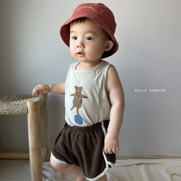 BELLA BAMBINA - Korean Children Fashion - #Kfashion4kids - Bebe Ddo Bear Sleeveless Tee