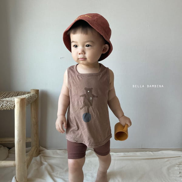 BELLA BAMBINA - Korean Children Fashion - #Kfashion4kids - Bebe Ddo Bear Sleeveless Tee - 2