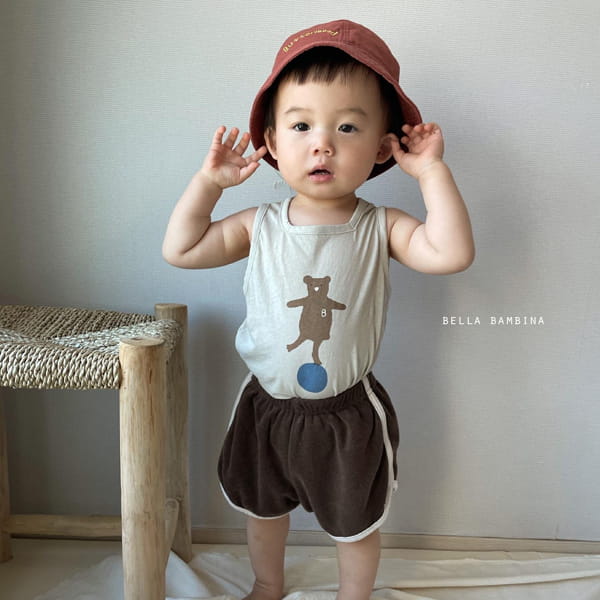 BELLA BAMBINA - Korean Children Fashion - #Kfashion4kids - Bebe Ddo Bear Sleeveless Tee - 4