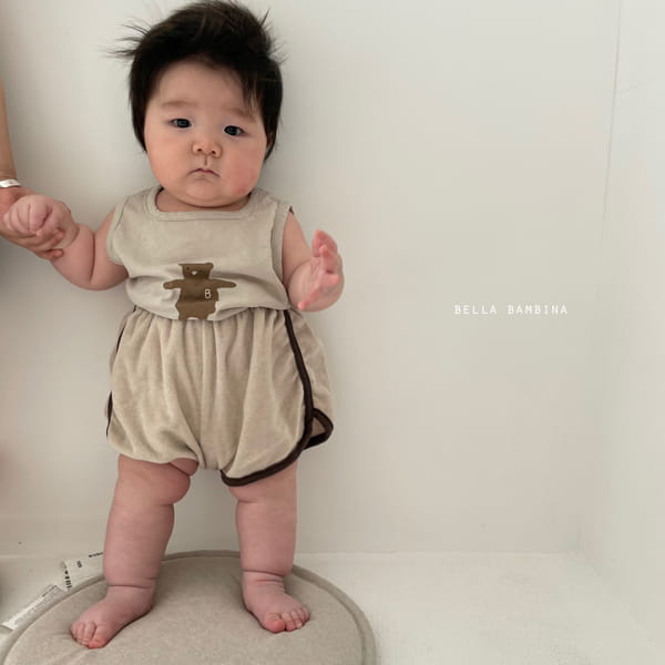 BELLA BAMBINA - Korean Children Fashion - #Kfashion4kids - Bebe Ddo Bear Sleeveless Tee - 6