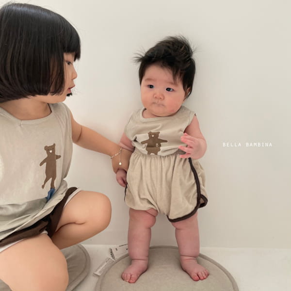 BELLA BAMBINA - Korean Children Fashion - #Kfashion4kids - Bebe Ddo Bear Sleeveless Tee - 7