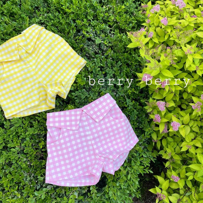 BERRY BERRY - Korean Children Fashion - #Kfashion4kids - Check Shorts
