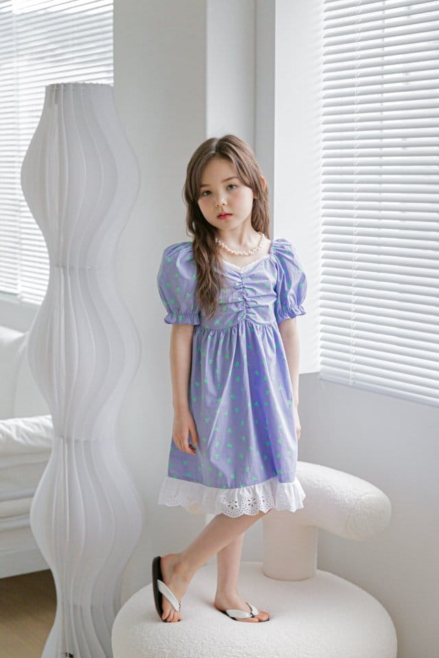 BERRY BERRY - Korean Children Fashion - #Kfashion4kids - Cherry One-piece - 6
