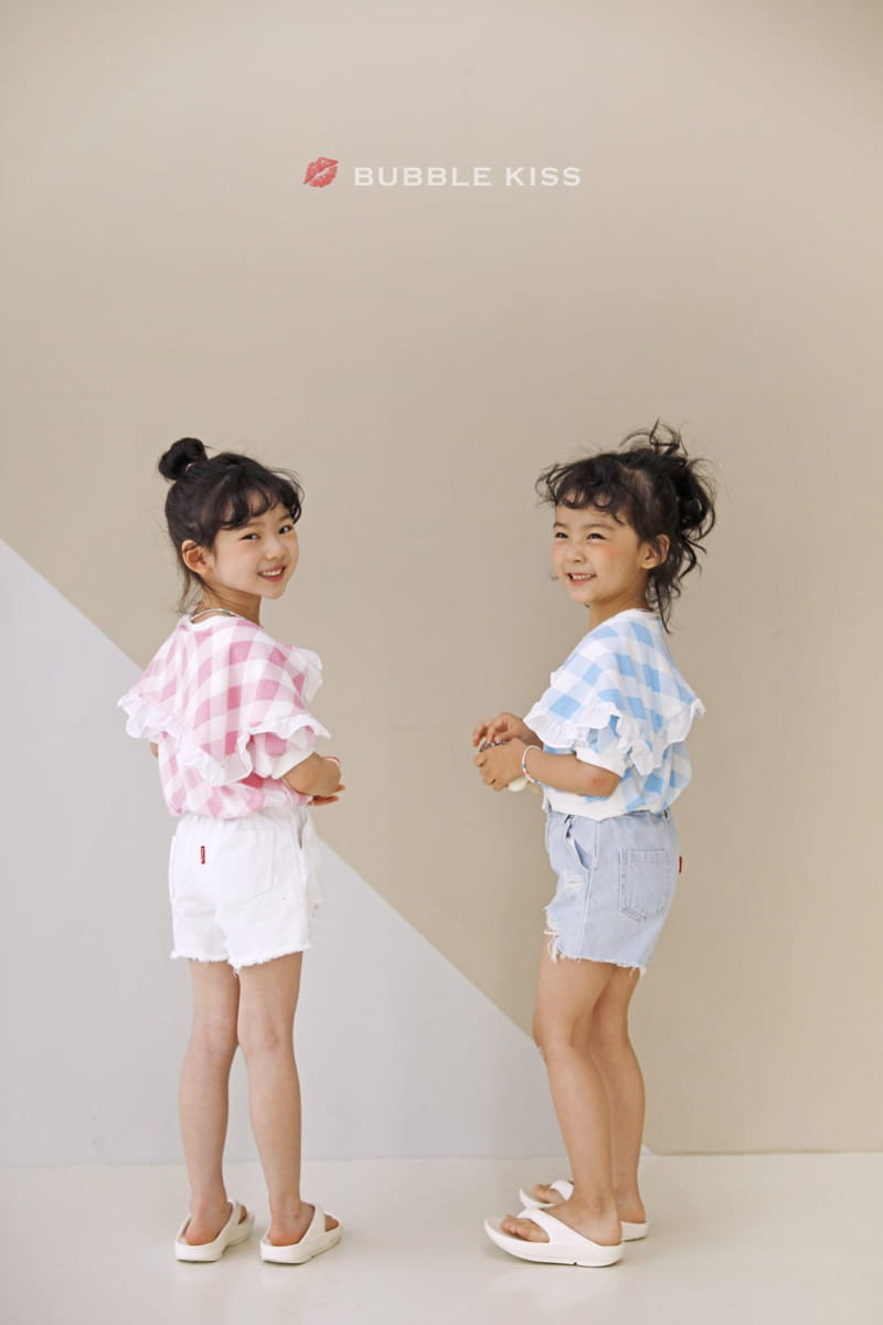 BUBBLE KISS - Korean Children Fashion - #Kfashion4kids - Check Ruffle Cardigan - 7