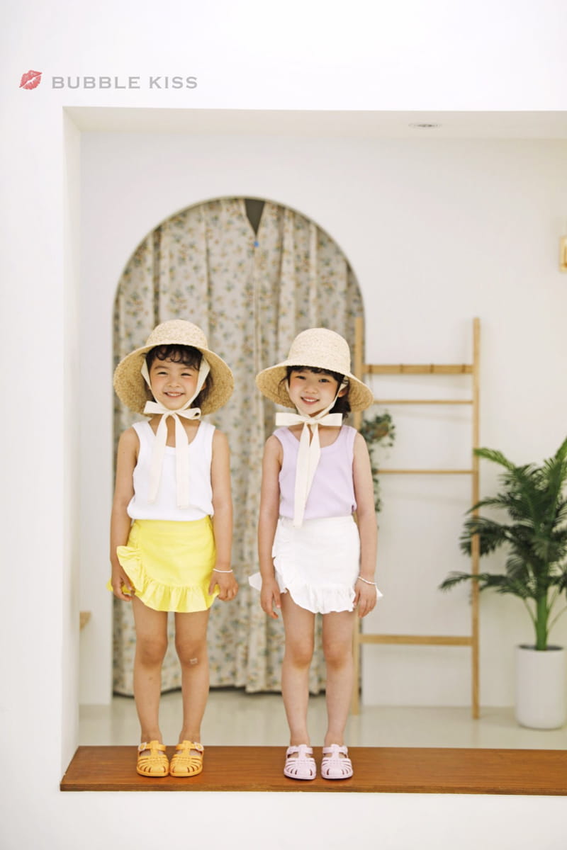 BUBBLE KISS - Korean Children Fashion - #Kfashion4kids - Linen Frill Shorts