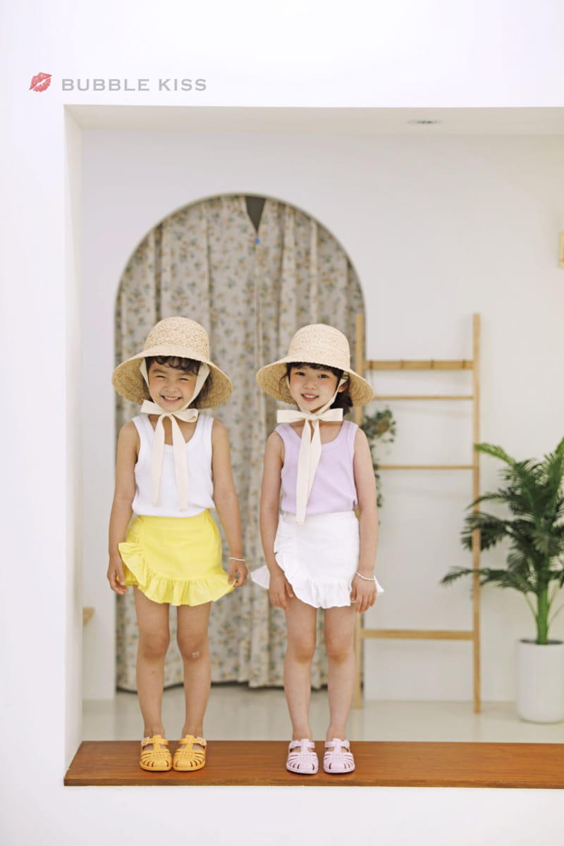 BUBBLE KISS - Korean Children Fashion - #Kfashion4kids - Linen Frill Shorts - 2
