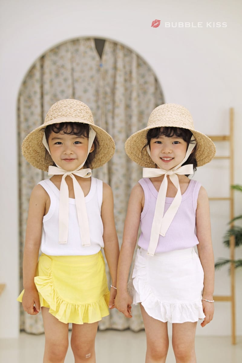 BUBBLE KISS - Korean Children Fashion - #Kfashion4kids - Linen Frill Shorts - 7