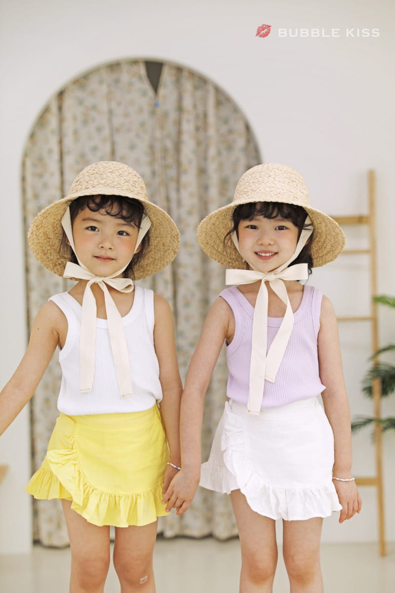 BUBBLE KISS - Korean Children Fashion - #Kfashion4kids - Linen Frill Shorts - 8