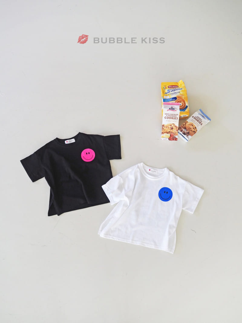 BUBBLE KISS - Korean Children Fashion - #Kfashion4kids - Neon Smile Long Tee - 8