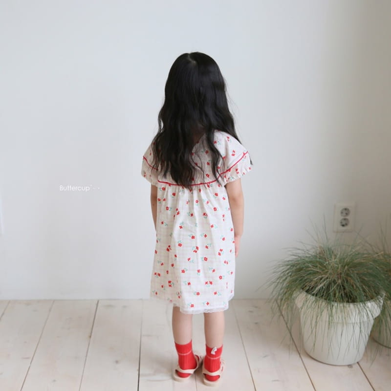 BUTTERCUP - Korean Children Fashion - #Kfashion4kids - Round Flower One-piece - 12