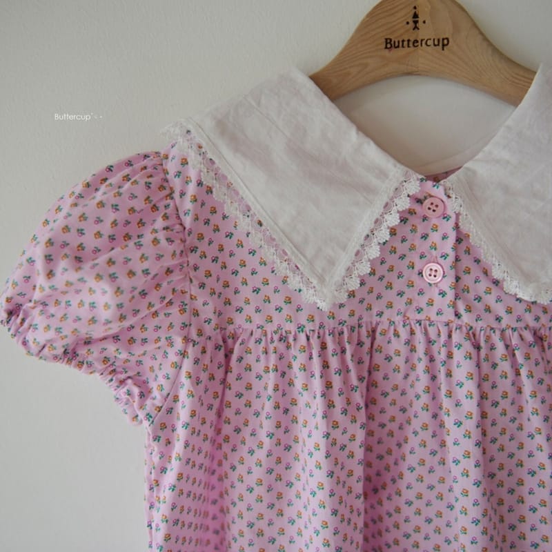 BUTTERCUP - Korean Children Fashion - #Kfashion4kids - Dfansy Collar One-piece - 4