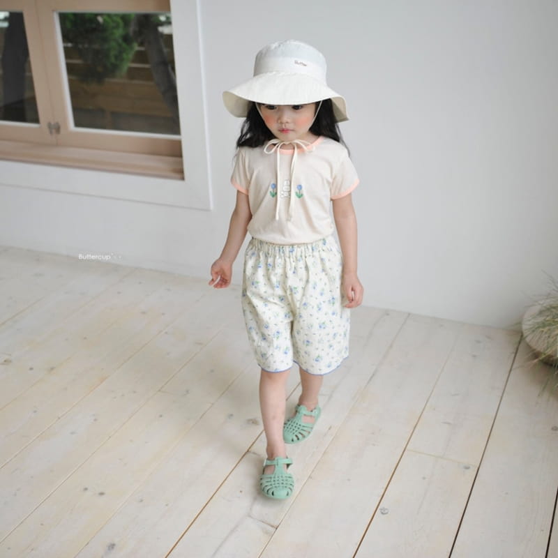 BUTTERCUP - Korean Children Fashion - #Kfashion4kids - Cotton Jacquard  Flower Shorts - 4