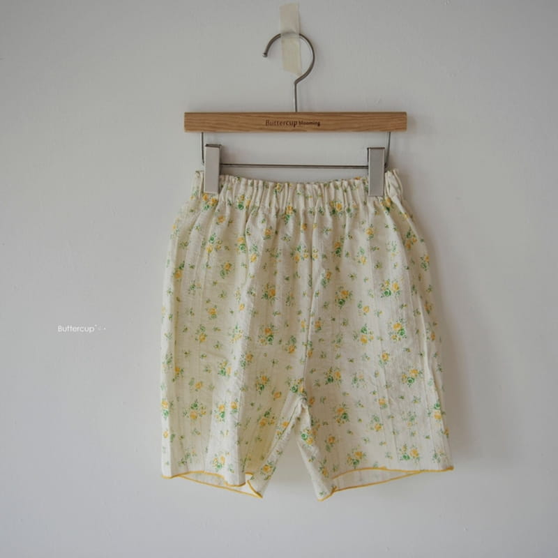 BUTTERCUP - Korean Children Fashion - #Kfashion4kids - Cotton Jacquard  Flower Shorts - 7