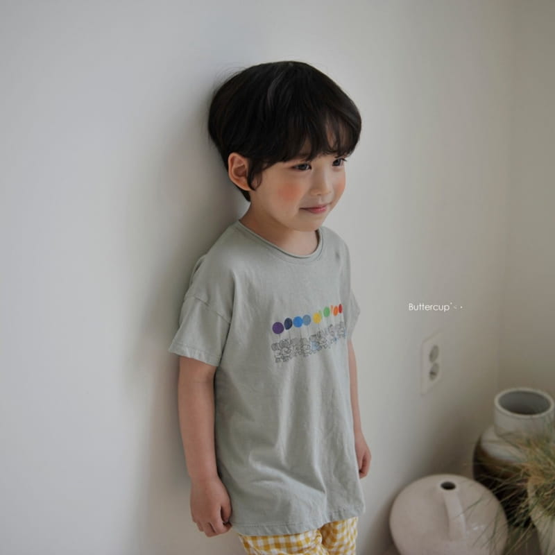 BUTTERCUP - Korean Children Fashion - #Kfashion4kids - Rainbow Elly Tee