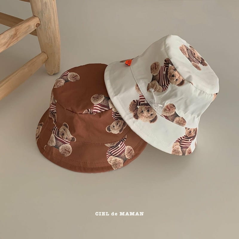 CIEL DE MAMAN - Korean Children Fashion - #Kfashion4kids - Bear Bucket Hat