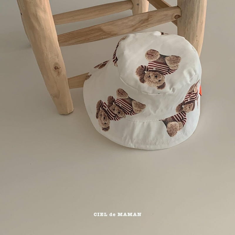 CIEL DE MAMAN - Korean Children Fashion - #Kfashion4kids - Bear Bucket Hat - 3