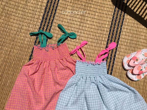 CONCOCTER - Korean Children Fashion - #Kfashion4kids - Smocking Color One-piece - 10