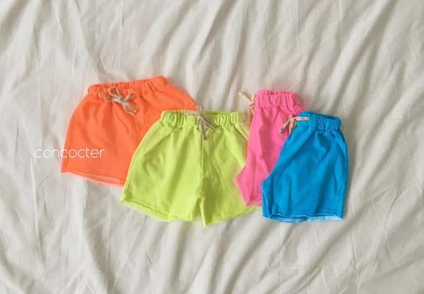 CONCOCTER - Korean Children Fashion - #Kfashion4kids - Neon Cutting Shorts - 11