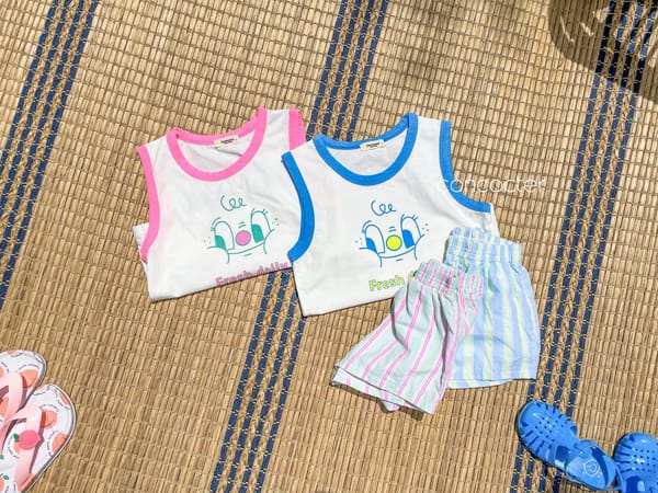 CONCOCTER - Korean Children Fashion - #Kfashion4kids - Fresh Day Top Bottom Set - 10