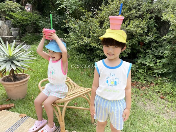 CONCOCTER - Korean Children Fashion - #Kfashion4kids - Fresh Day Top Bottom Set - 7