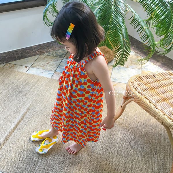 CONCOCTER - Korean Children Fashion - #Kfashion4kids - Cherry Cherry One-piece