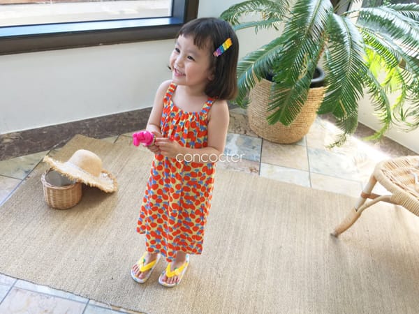 CONCOCTER - Korean Children Fashion - #Kfashion4kids - Cherry Cherry One-piece - 4