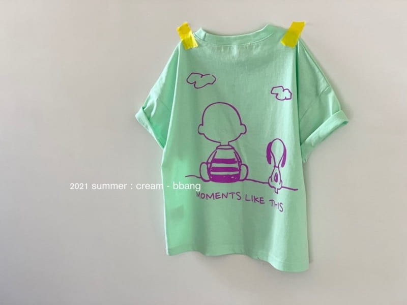 CREAM BBANG - Korean Children Fashion - #Kfashion4kids - Happy Day Front Back Paint Single Tee - 3