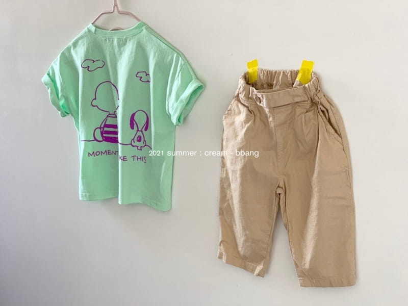CREAM BBANG - Korean Children Fashion - #Kfashion4kids - Happy Day Front Back Paint Single Tee - 5