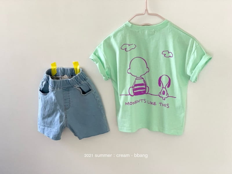 CREAM BBANG - Korean Children Fashion - #Kfashion4kids - Happy Day Front Back Paint Single Tee - 8
