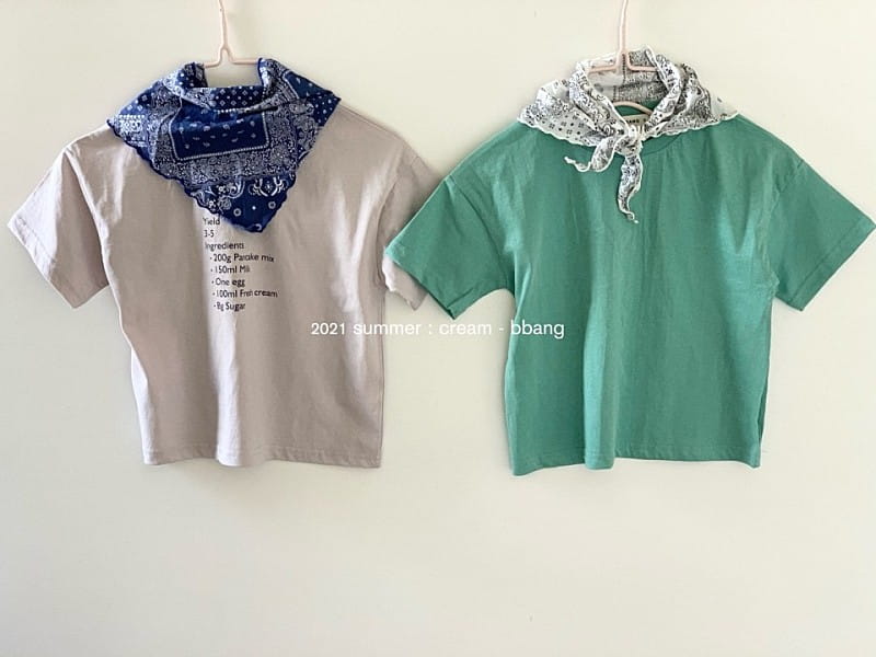 CREAM BBANG - Korean Children Fashion - #Kfashion4kids - Pan Cake Single Tee