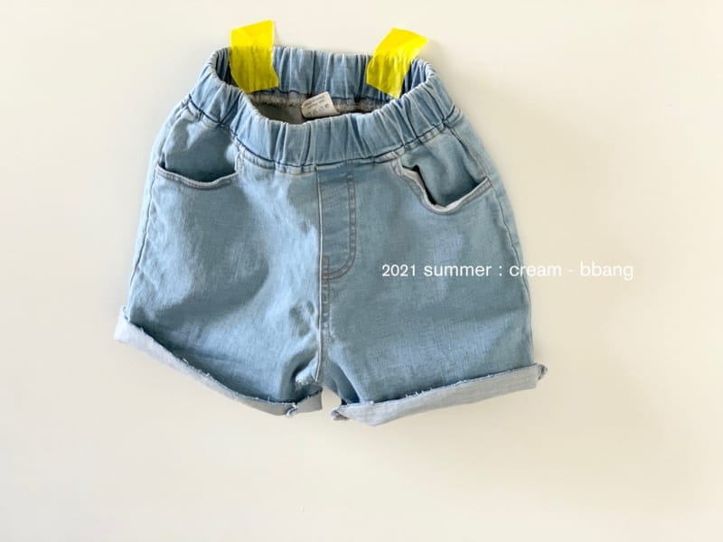 CREAM BBANG - Korean Children Fashion - #Kfashion4kids - Ice Denim Shorts - 7