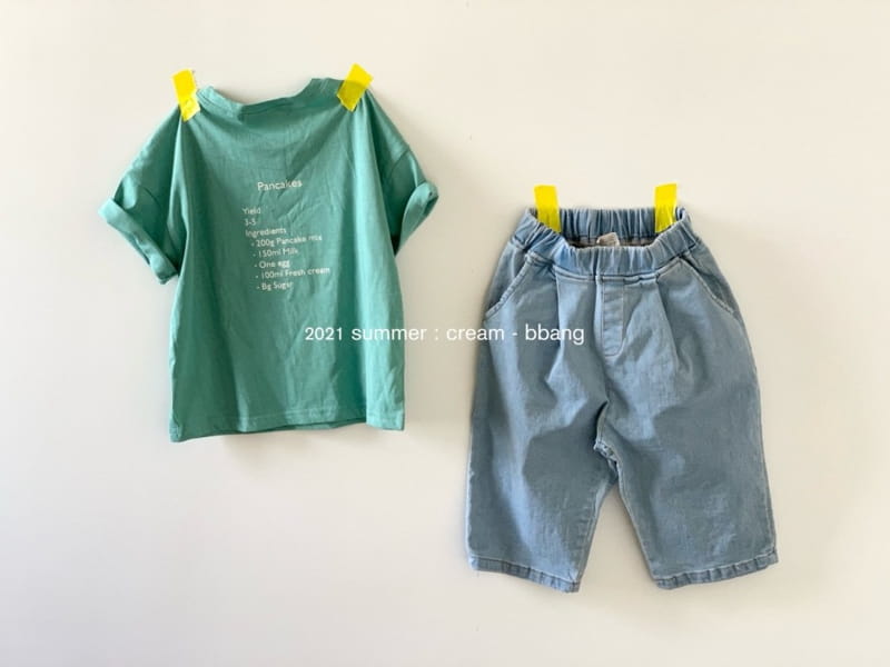 CREAM BBANG - Korean Children Fashion - #Kfashion4kids - Denim Wrinkle Baggy Pants - 11