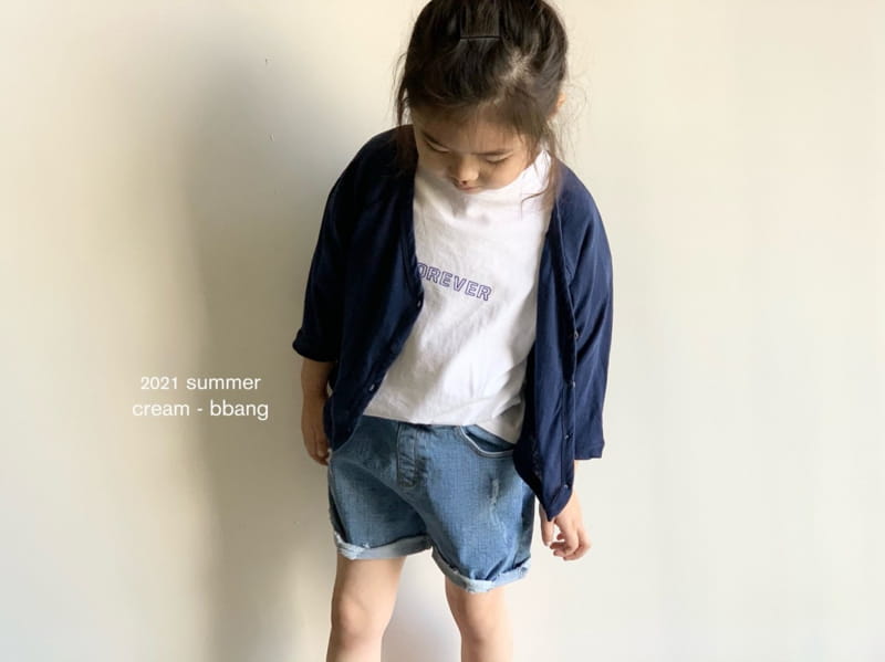 CREAM BBANG - Korean Children Fashion - #Kfashion4kids - Bottom Cutting Vintage Shorts - 10
