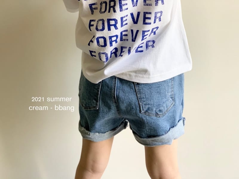 CREAM BBANG - Korean Children Fashion - #Kfashion4kids - Bottom Cutting Vintage Shorts - 6