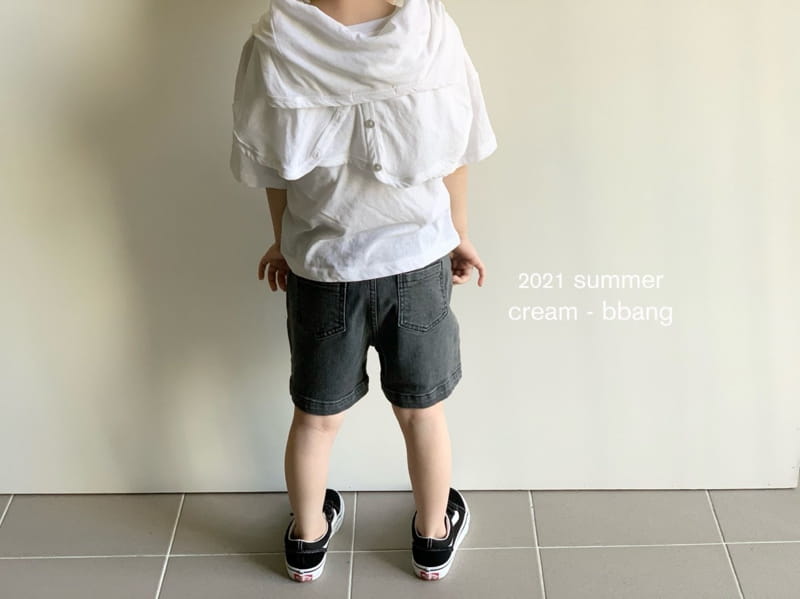 CREAM BBANG - Korean Children Fashion - #Kfashion4kids - Aqua Denim Shorts - 10