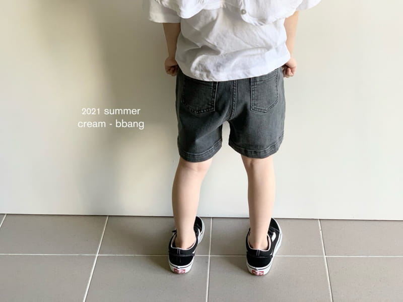 CREAM BBANG - Korean Children Fashion - #Kfashion4kids - Aqua Denim Shorts - 6
