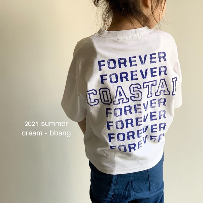 CREAM BBANG - Korean Children Fashion - #Kfashion4kids - Forever Front Back Paint Tee - 12