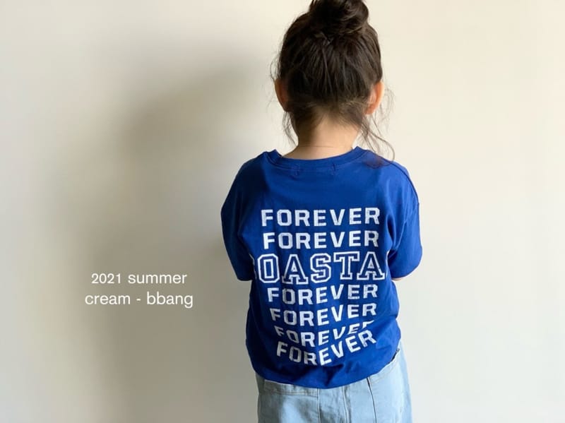 CREAM BBANG - Korean Children Fashion - #Kfashion4kids - Forever Front Back Paint Tee - 2