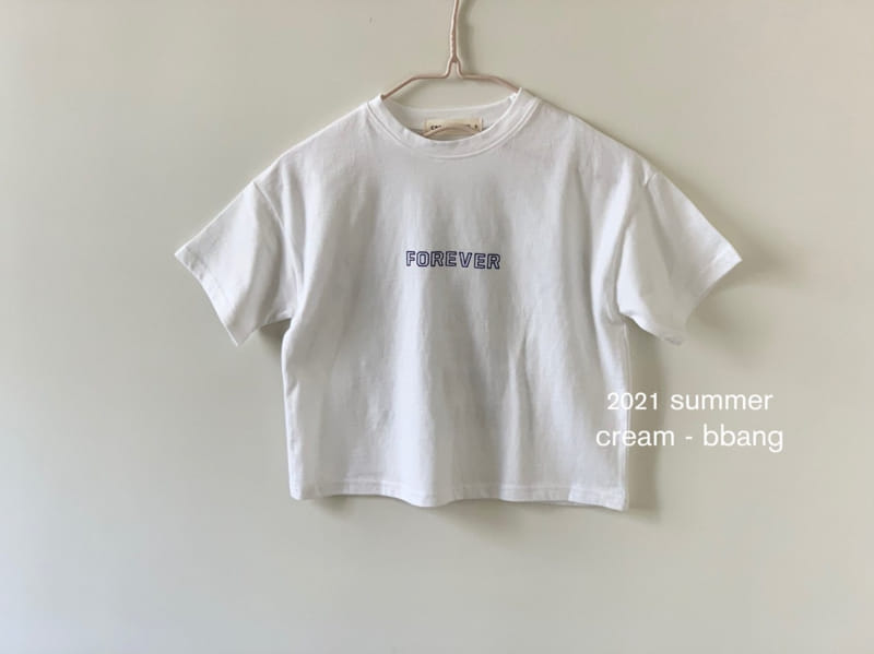 CREAM BBANG - Korean Children Fashion - #Kfashion4kids - Forever Front Back Paint Tee - 3