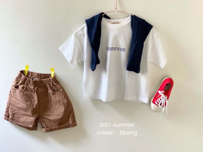 CREAM BBANG - Korean Children Fashion - #Kfashion4kids - Forever Front Back Paint Tee - 7