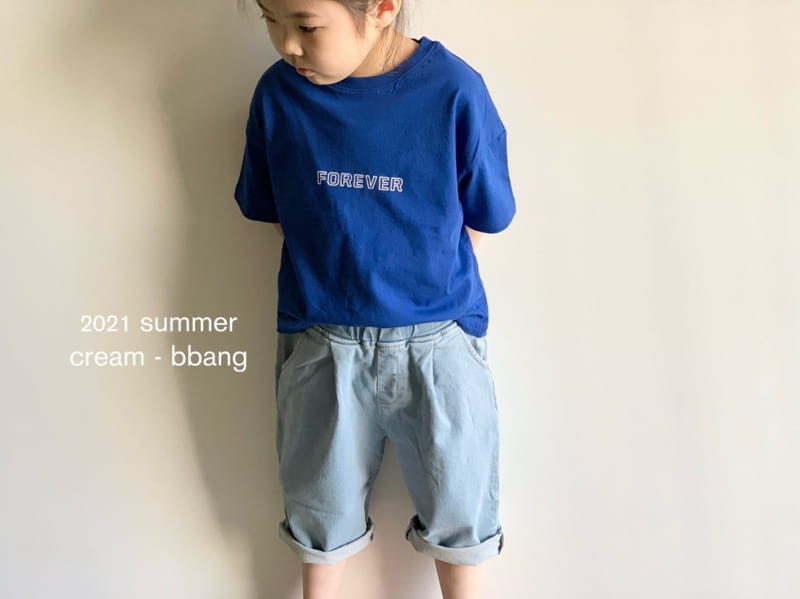 CREAM BBANG - Korean Children Fashion - #Kfashion4kids - Forever Front Back Paint Tee - 8