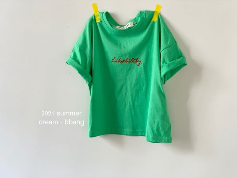 CREAM BBANG - Korean Children Fashion - #Kfashion4kids - Like Car Embroidery Tee - 4