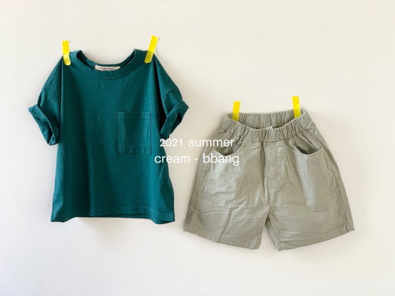 CREAM BBANG - Korean Children Fashion - #Kfashion4kids - Pocket Rappa Tee - 10