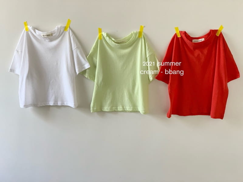 CREAM BBANG - Korean Children Fashion - #Kfashion4kids - Cool Simple Tee - 2