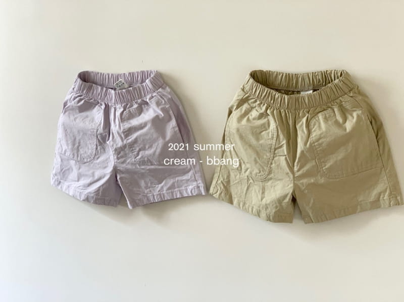 CREAM BBANG - Korean Children Fashion - #Kfashion4kids - Circle Pocket Cotton Shorts - 2