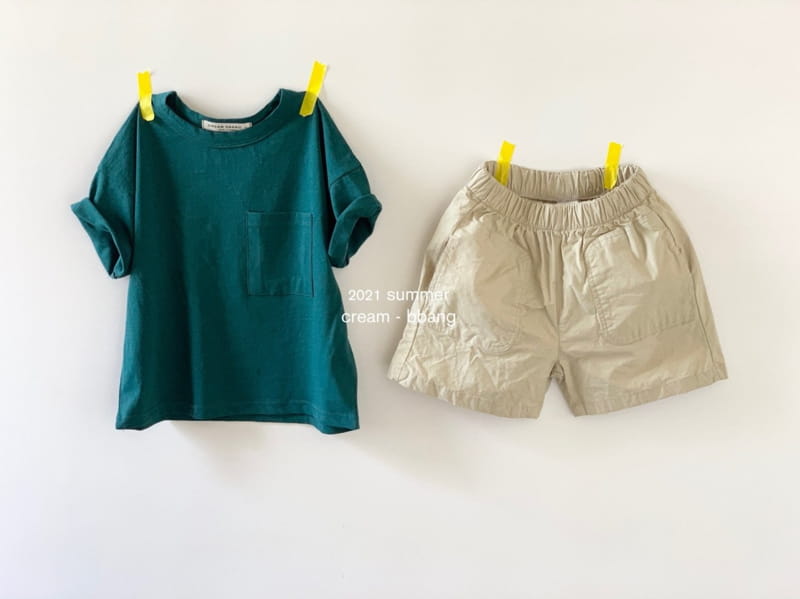 CREAM BBANG - Korean Children Fashion - #Kfashion4kids - Circle Pocket Cotton Shorts - 9