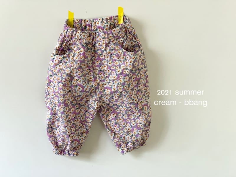 CREAM BBANG - Korean Children Fashion - #Kfashion4kids - Flower Aladin Pants - 5